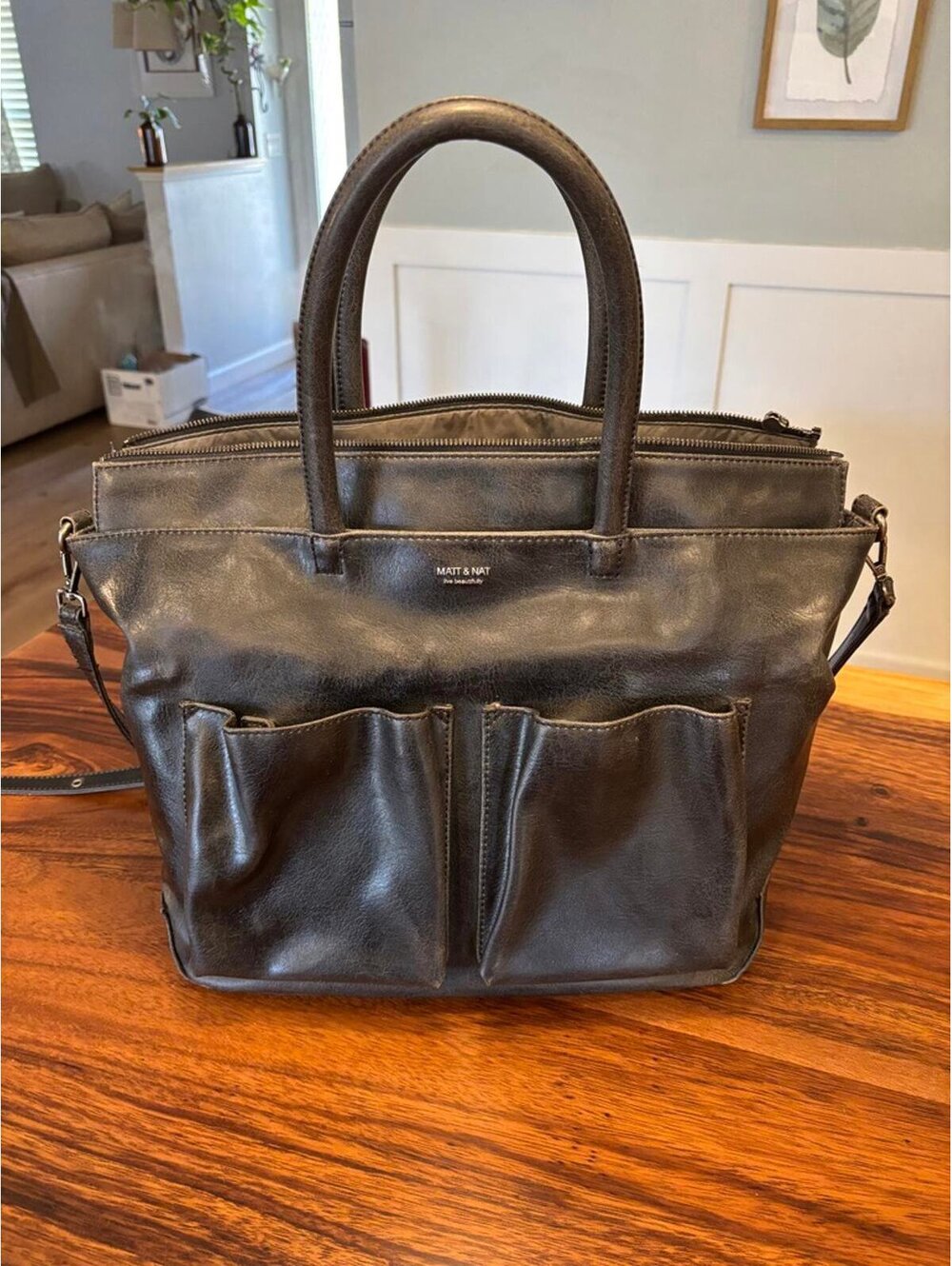 Matt & Nat RAYLANMED Vegan Leather Diaper Bag – Vintage Style